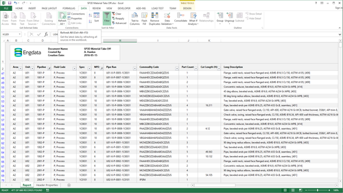  Instantly generate Excel and Access tables that automatically stay up to date with your SmartPlant MTOs. 