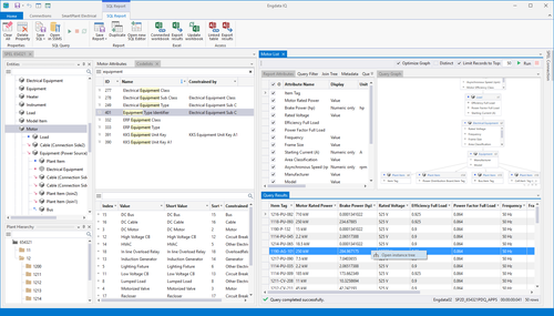  IQ for SP Electrical allows you to bridge your existing Engineering tools and calculations with the data from SPEL. 